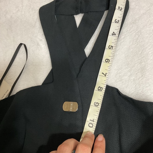 Aryn K Dress Mini Razor Back Gothic Grunge Punk Sz S Black Lined - Picture 9 of 15